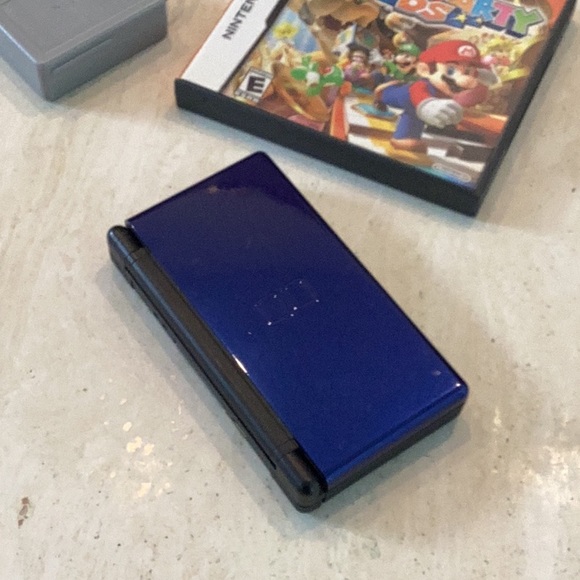 Nintendo DS Lite Console Handheld System & Battery Charger & Mario Party DS Game - Picture 14 of 16